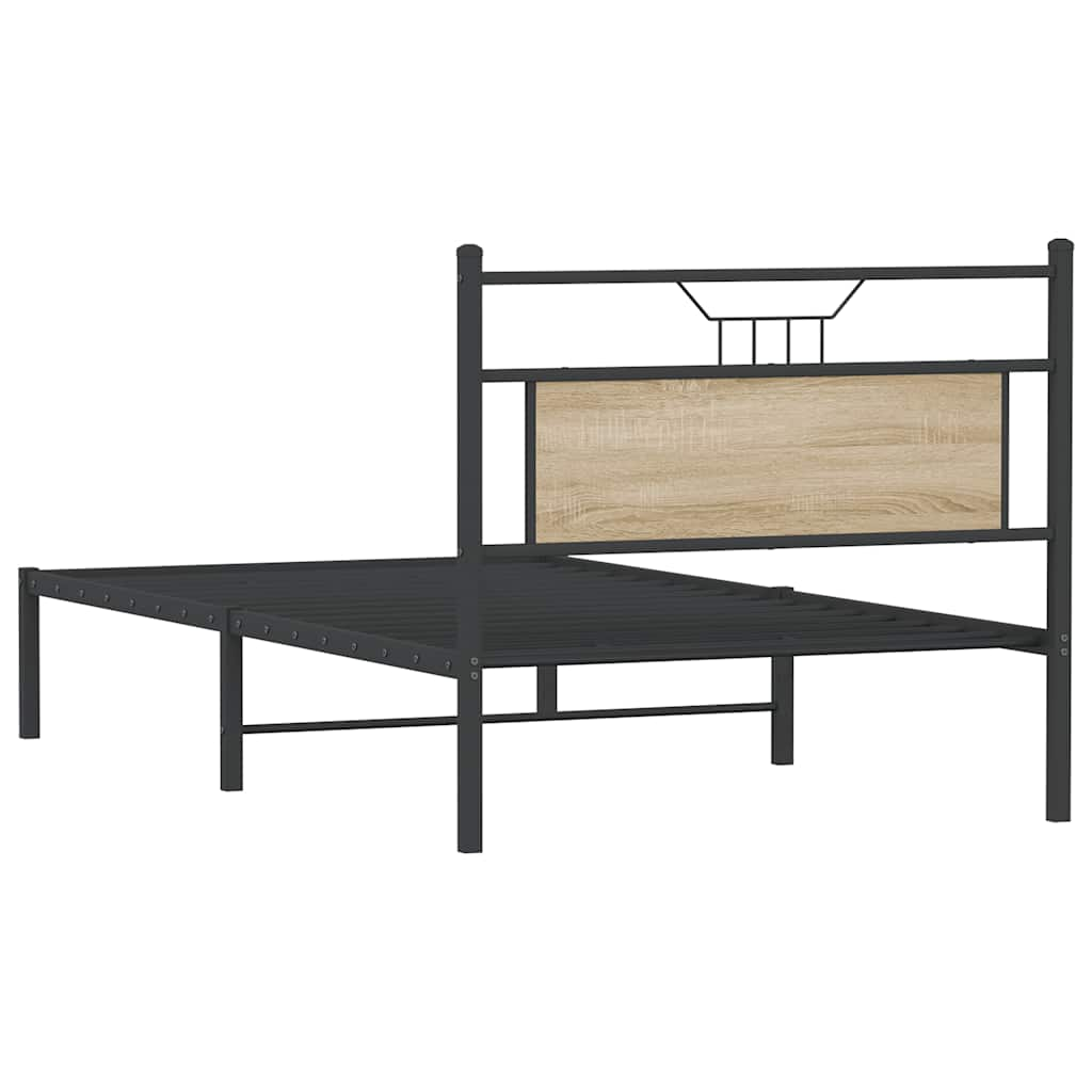 Bettgestell ohne Matratze Sonoma-Eiche 107x203 cm Holzwerkstoff