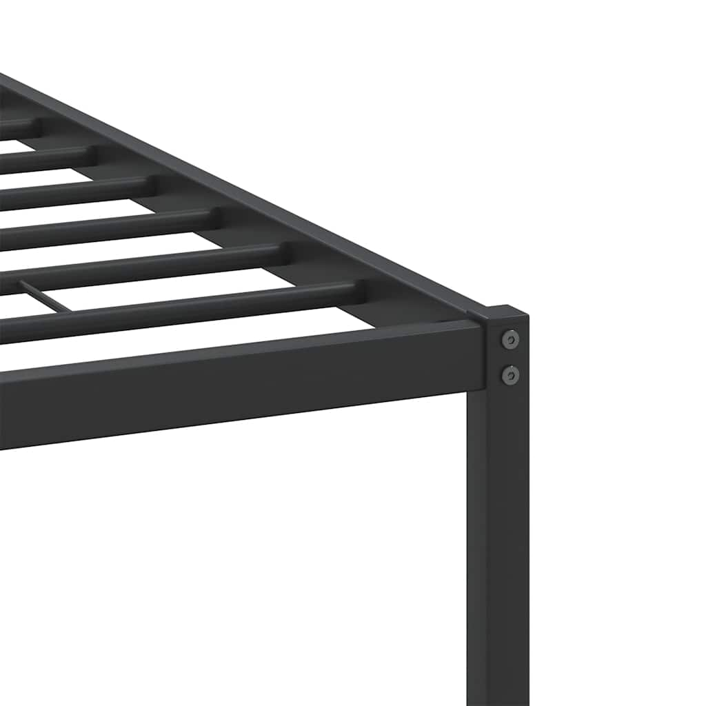 Bed frame without mattress Sonoma oak 137x190 cm wood material