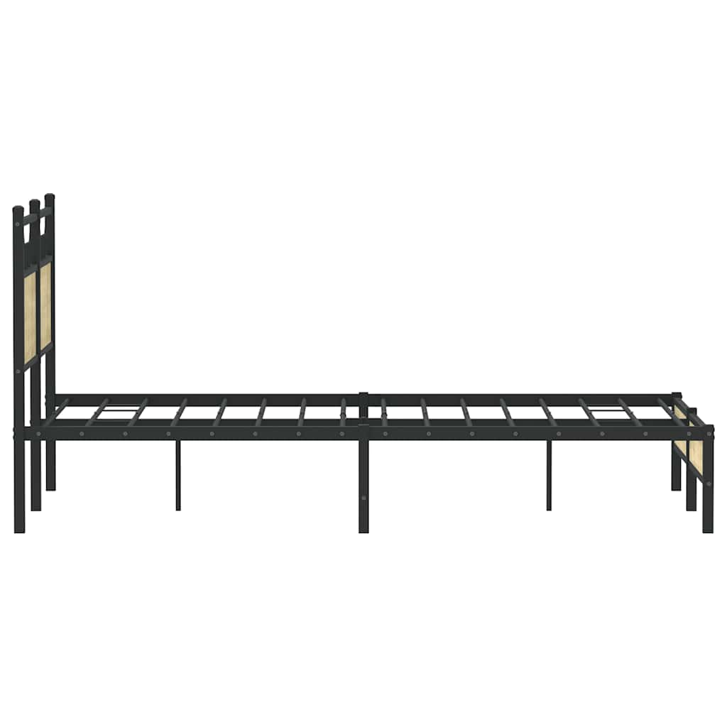 Bettgestell ohne Matratze Sonoma-Eiche 120x190 cm Holzwerkstoff