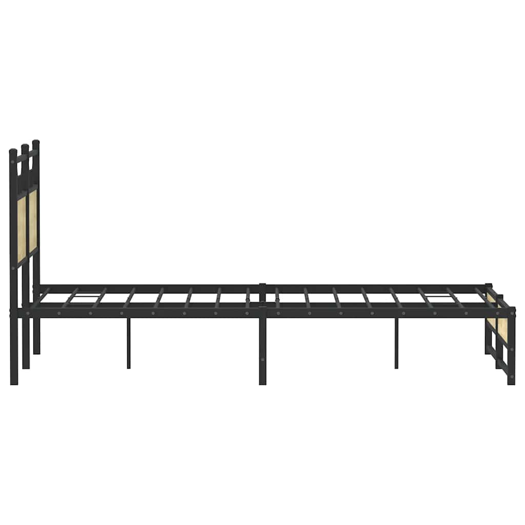 Bettgestell ohne Matratze Sonoma-Eiche 120x190 cm Holzwerkstoff