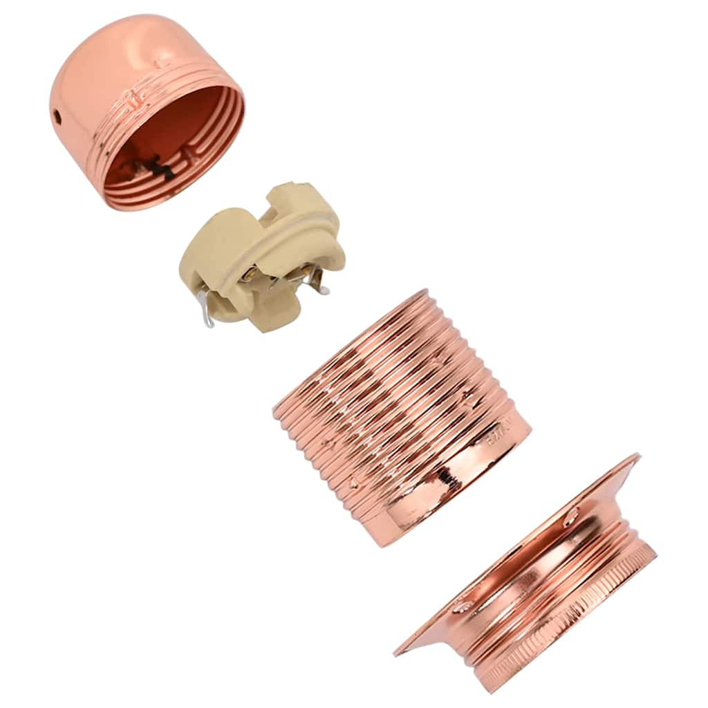 Lamp holders 2 pieces rose gold E27