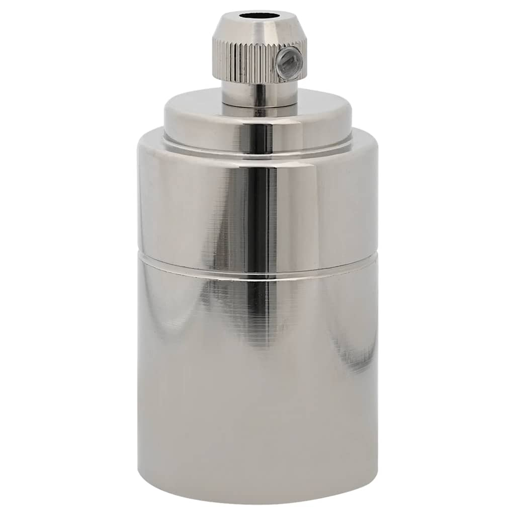 Lampenfassungen 2 Stk. Satin-Nickel E27