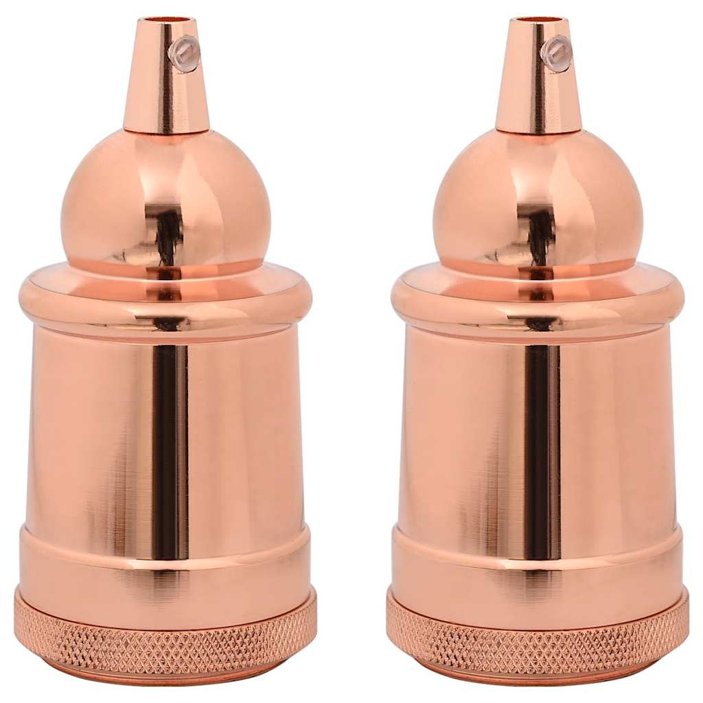 Lamp holders 2 pieces rose gold E27