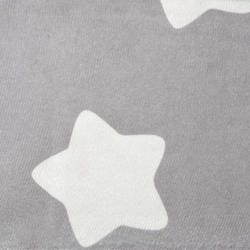 Children's Sofa Light Grey with Stars Soft Plush