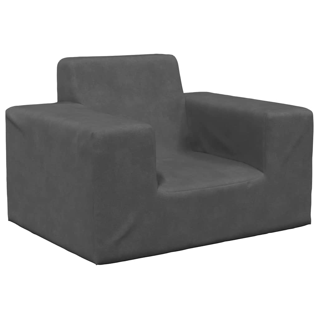 Children's Sofa Anthracite Soft Plush