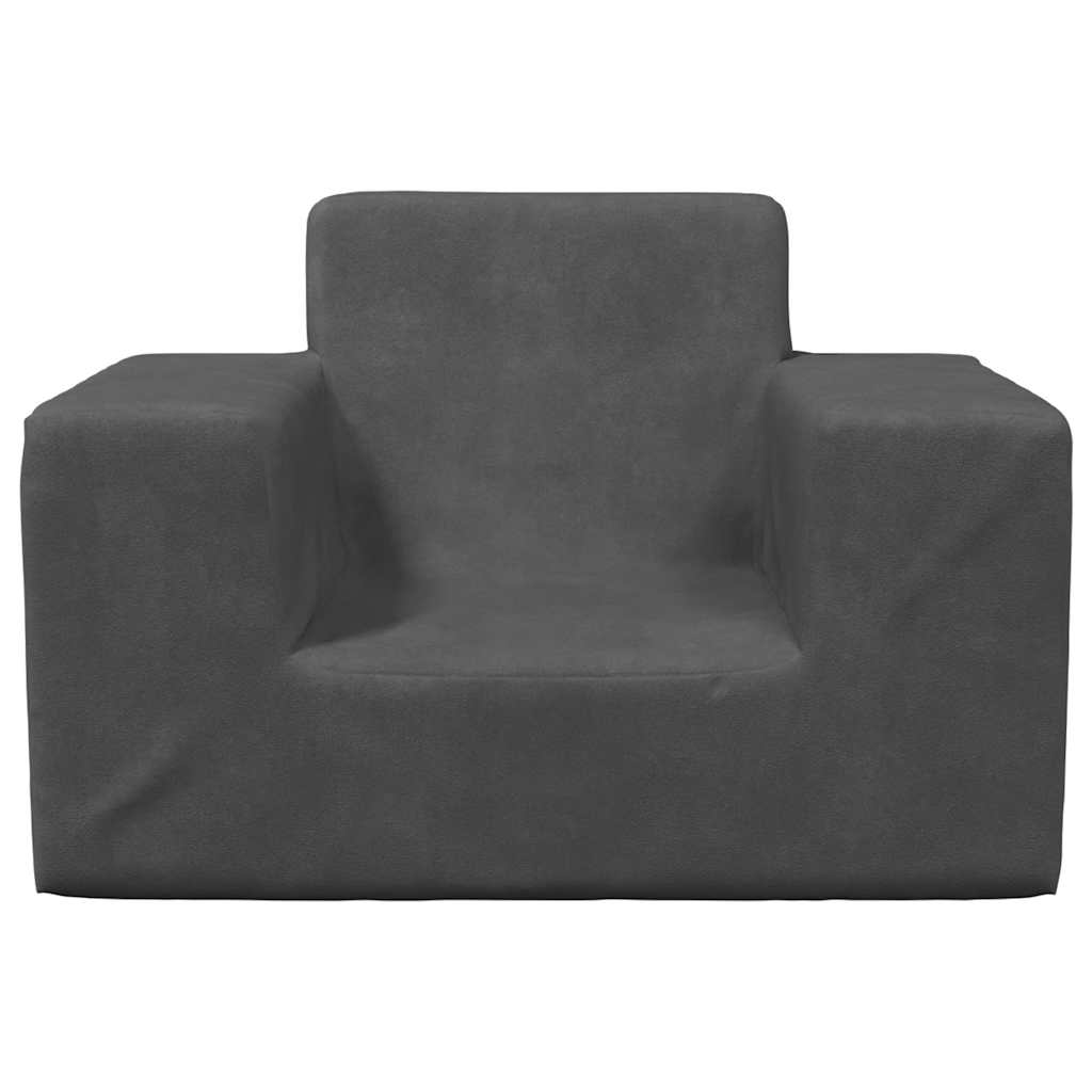 Children's Sofa Anthracite Soft Plush