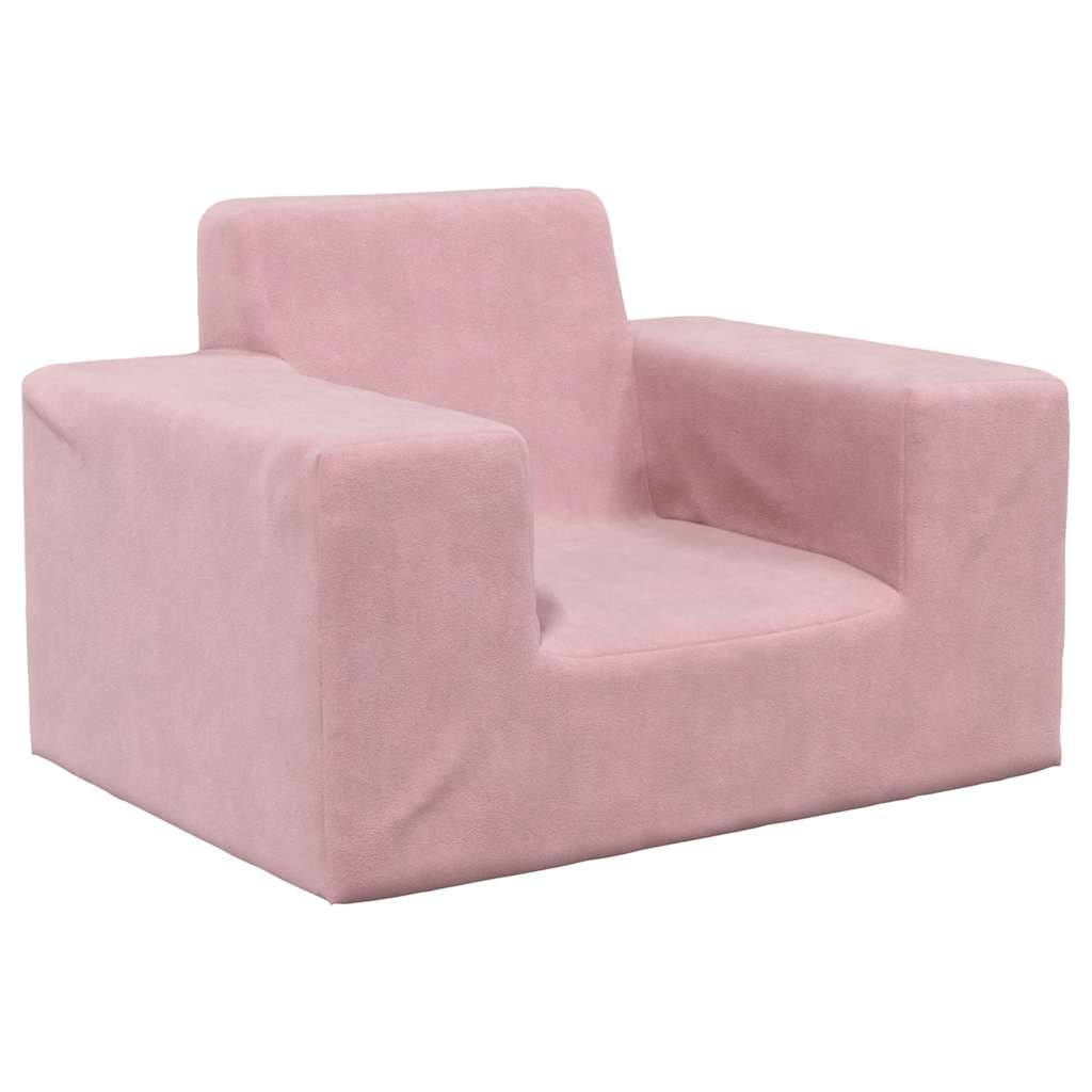 Children's Sofa Pink Soft Plush