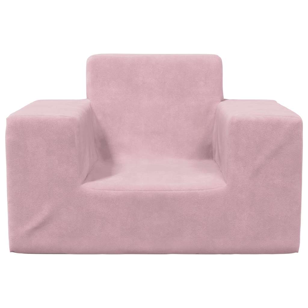 Children's Sofa Pink Soft Plush