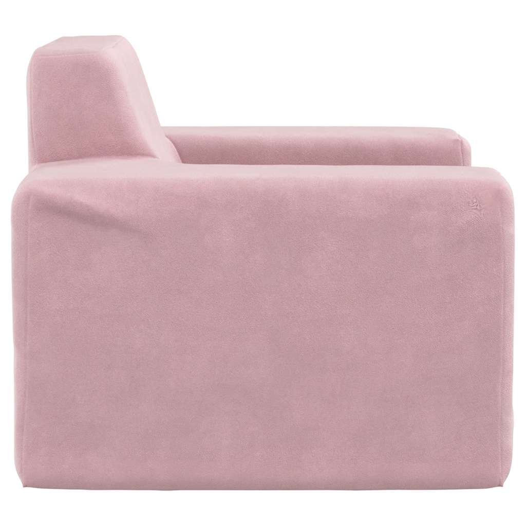 Children's Sofa Pink Soft Plush