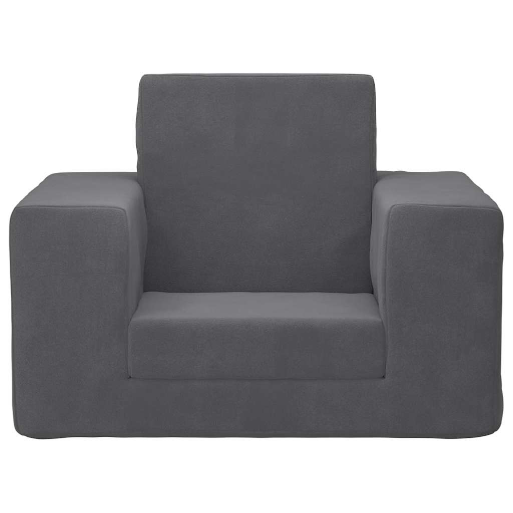 Sofa Bed for Children Anthracite Soft Plush