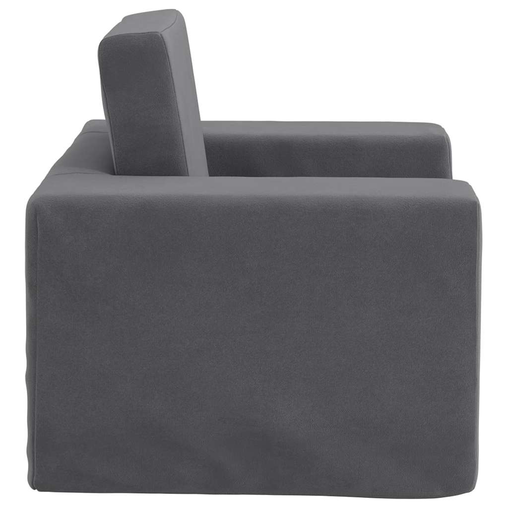 Sofa Bed for Children Anthracite Soft Plush