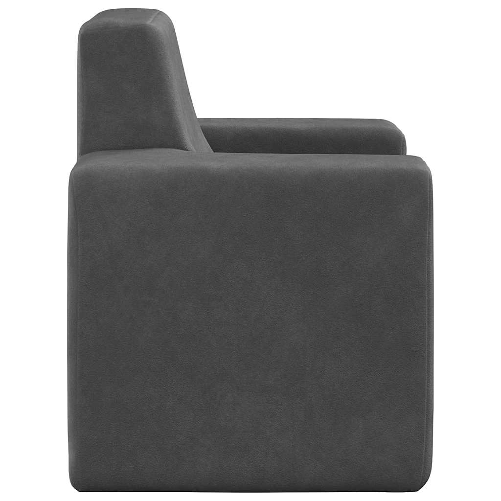 Children's Sofa Anthracite Soft Plush