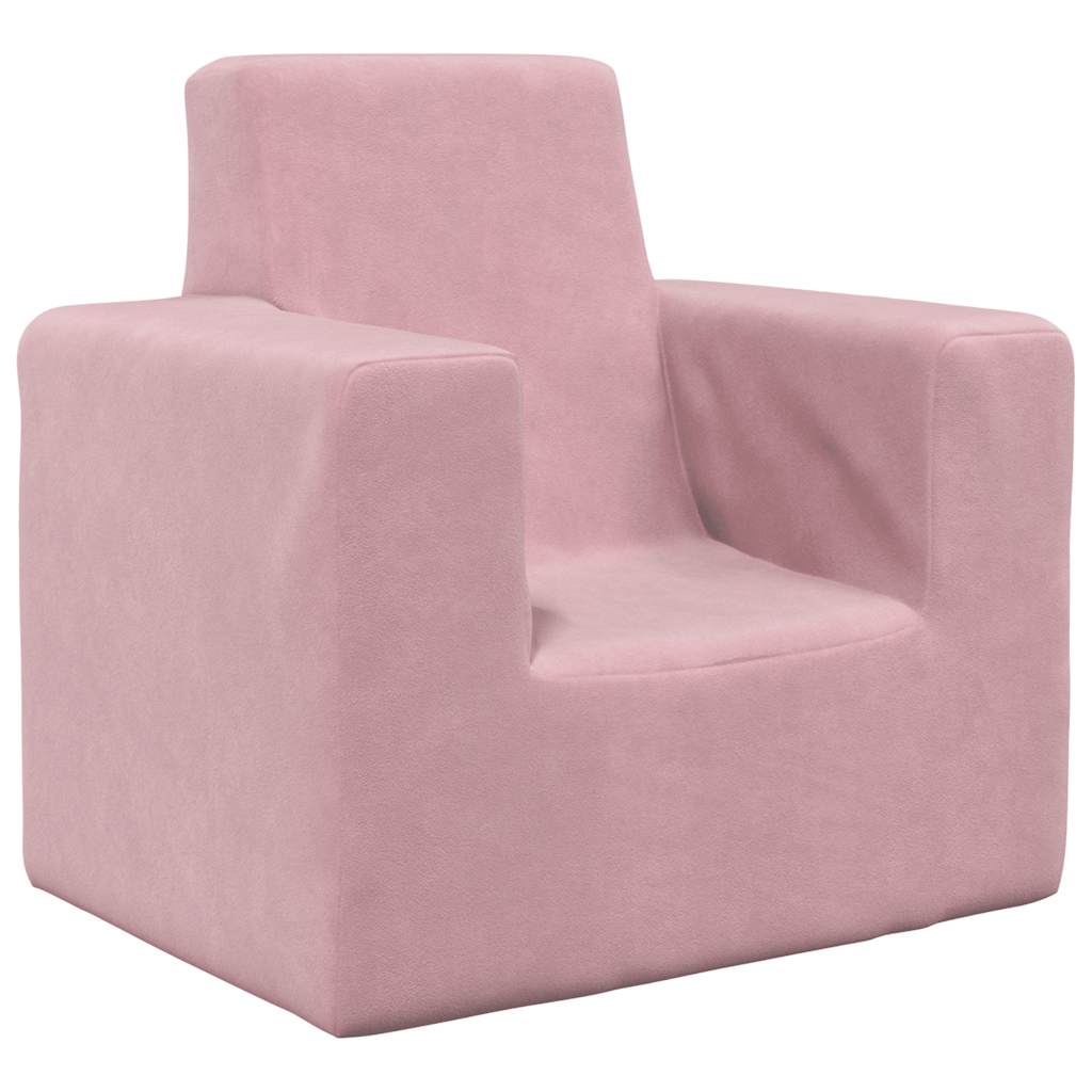 Children's Sofa Pink Soft Plush