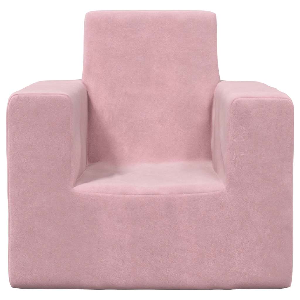 Children's Sofa Pink Soft Plush