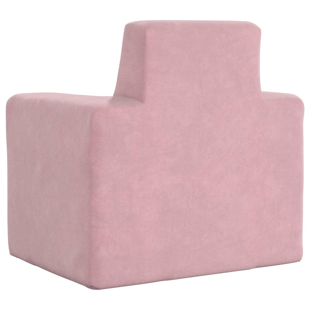 Children's Sofa Pink Soft Plush