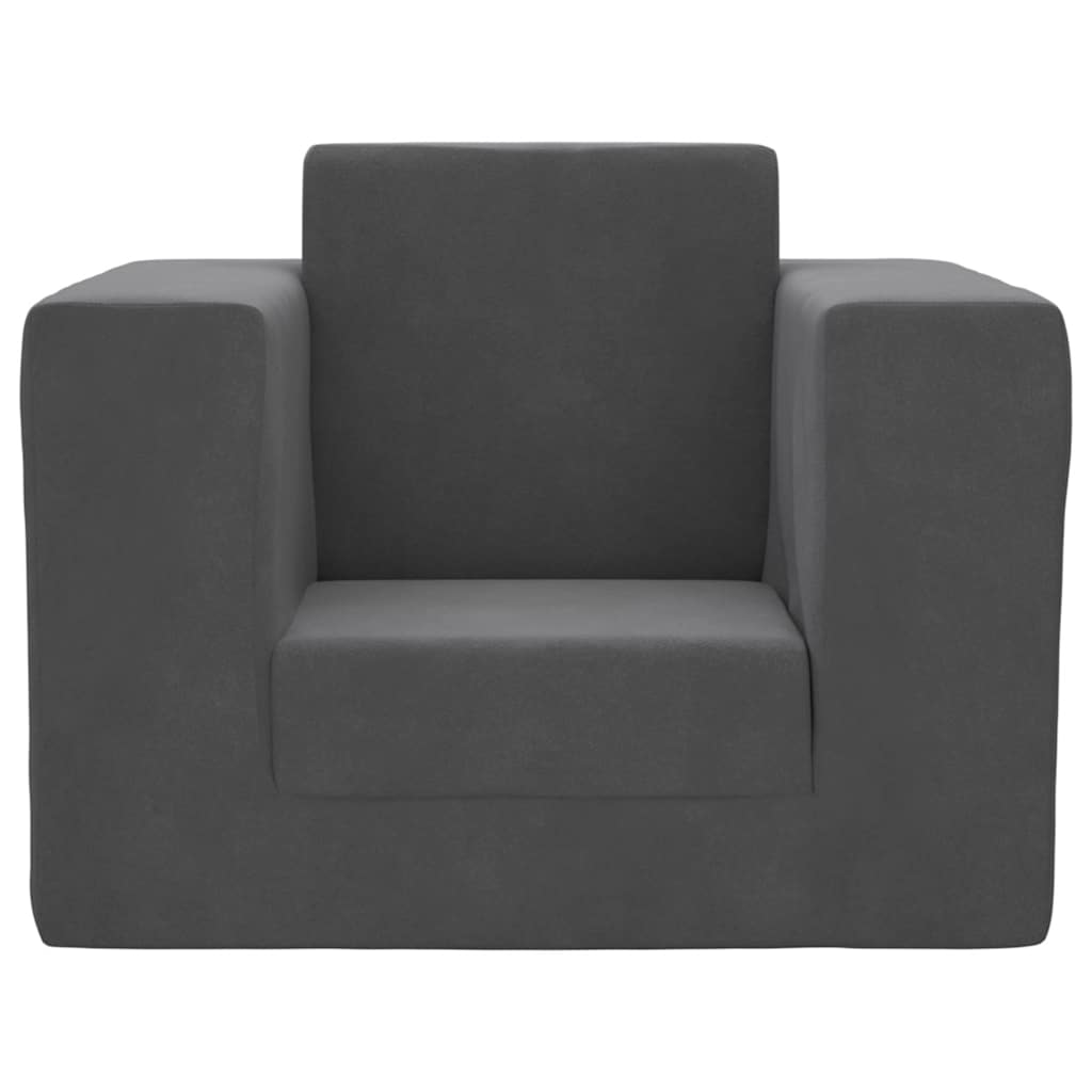 Sofa Bed for Children Anthracite Soft Plush