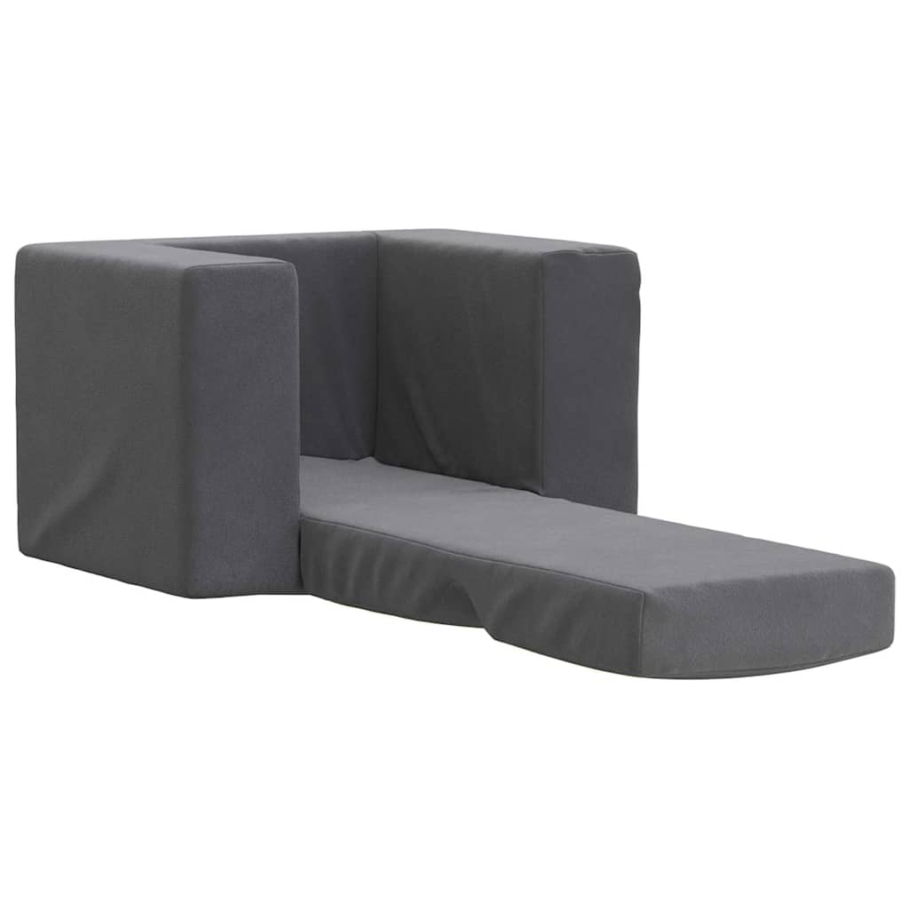 Sofa Bed for Children Anthracite Soft Plush