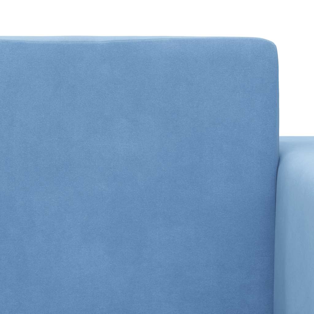 Sofa Bed for Children Blue Soft Plush