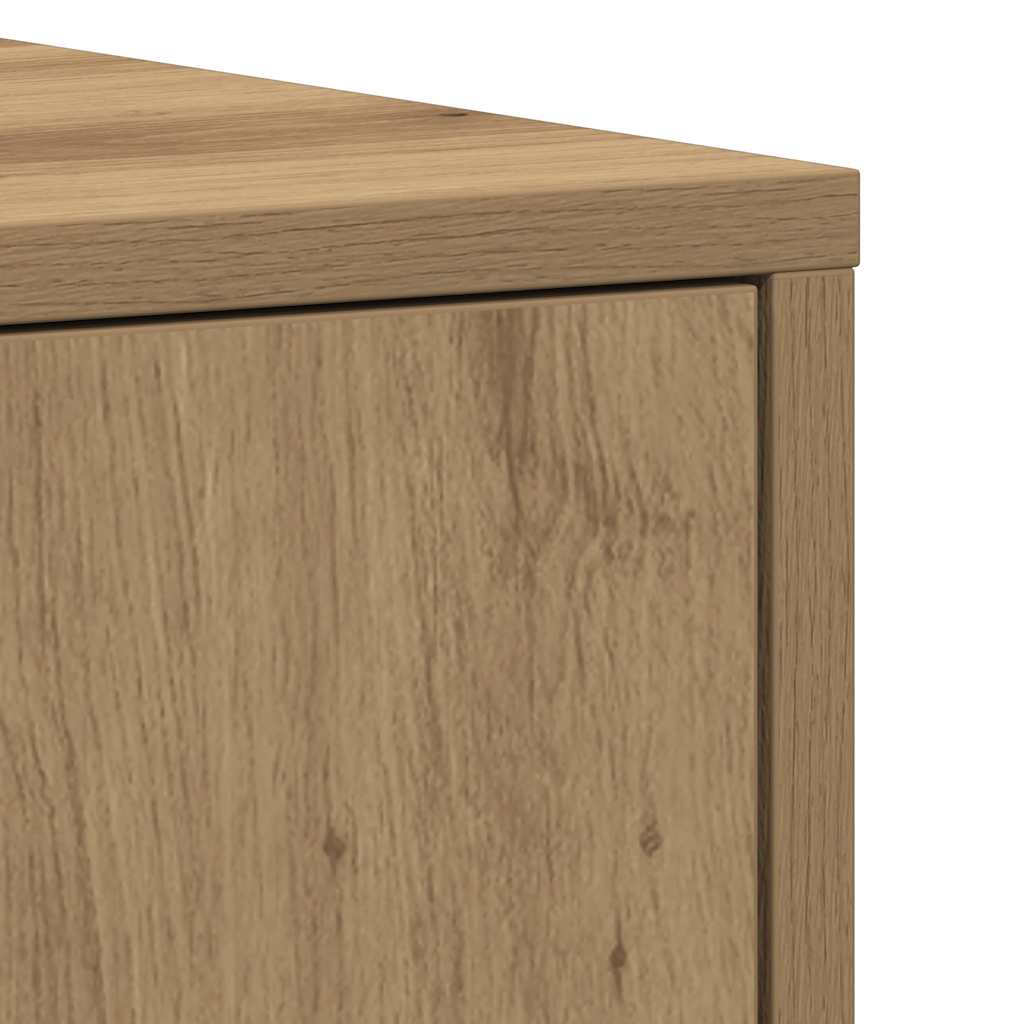 Artisan oak bathroom cabinet 30x30x183.5 cm made of wood material