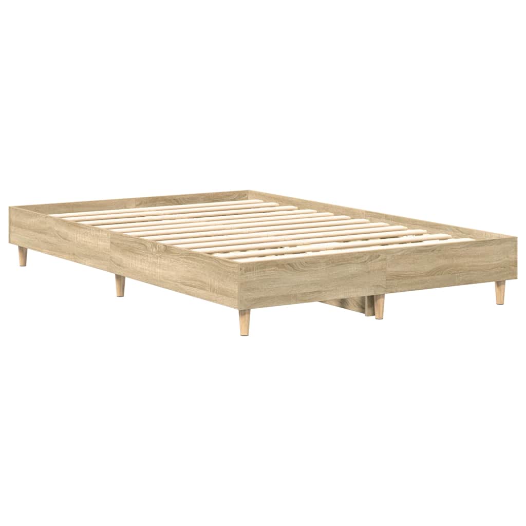 Bettgestell ohne Matratze Sonoma-Eiche 120x200 cm Holzwerkstoff