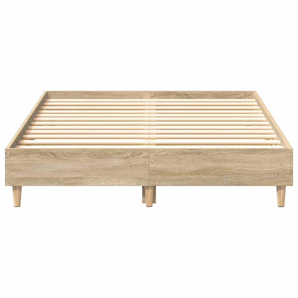 Bettgestell ohne Matratze Sonoma-Eiche 120x200 cm Holzwerkstoff