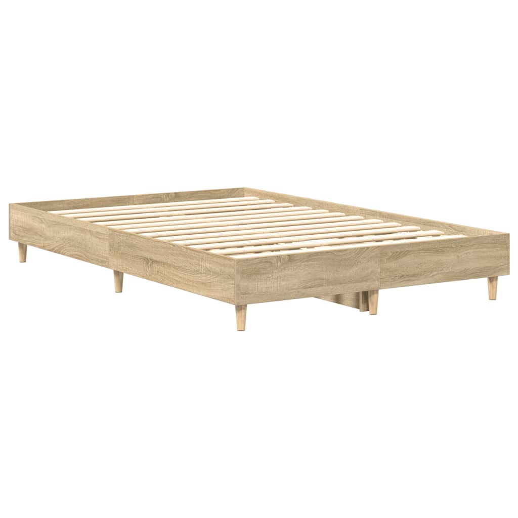 Bettgestell ohne Matratze Sonoma-Eiche 120x200 cm Holzwerkstoff