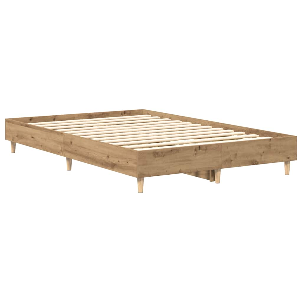 Bettgestell ohne Matratze Artisan-Eiche 120x200cm Holzwerkstoff