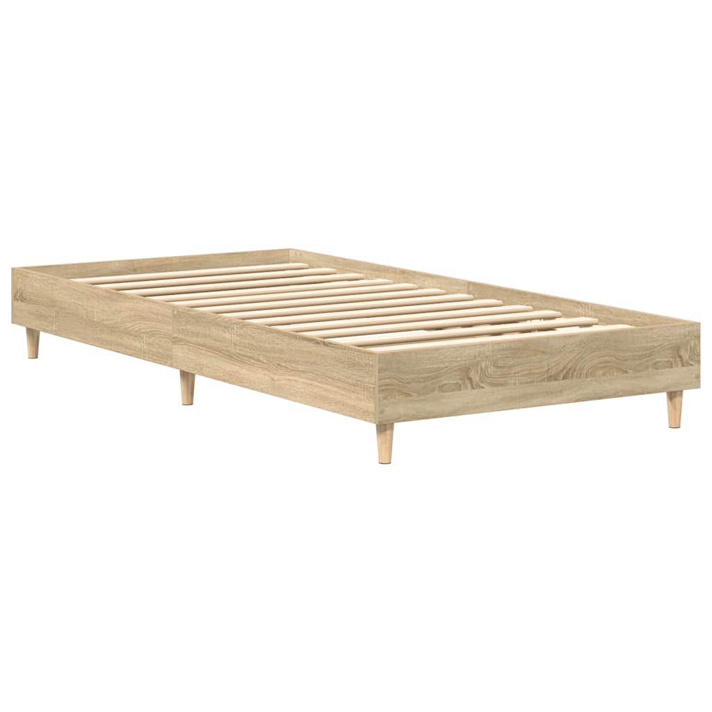 Bettgestell ohne Matratze Sonoma-Eiche 90x190 cm Holzwerkstoff