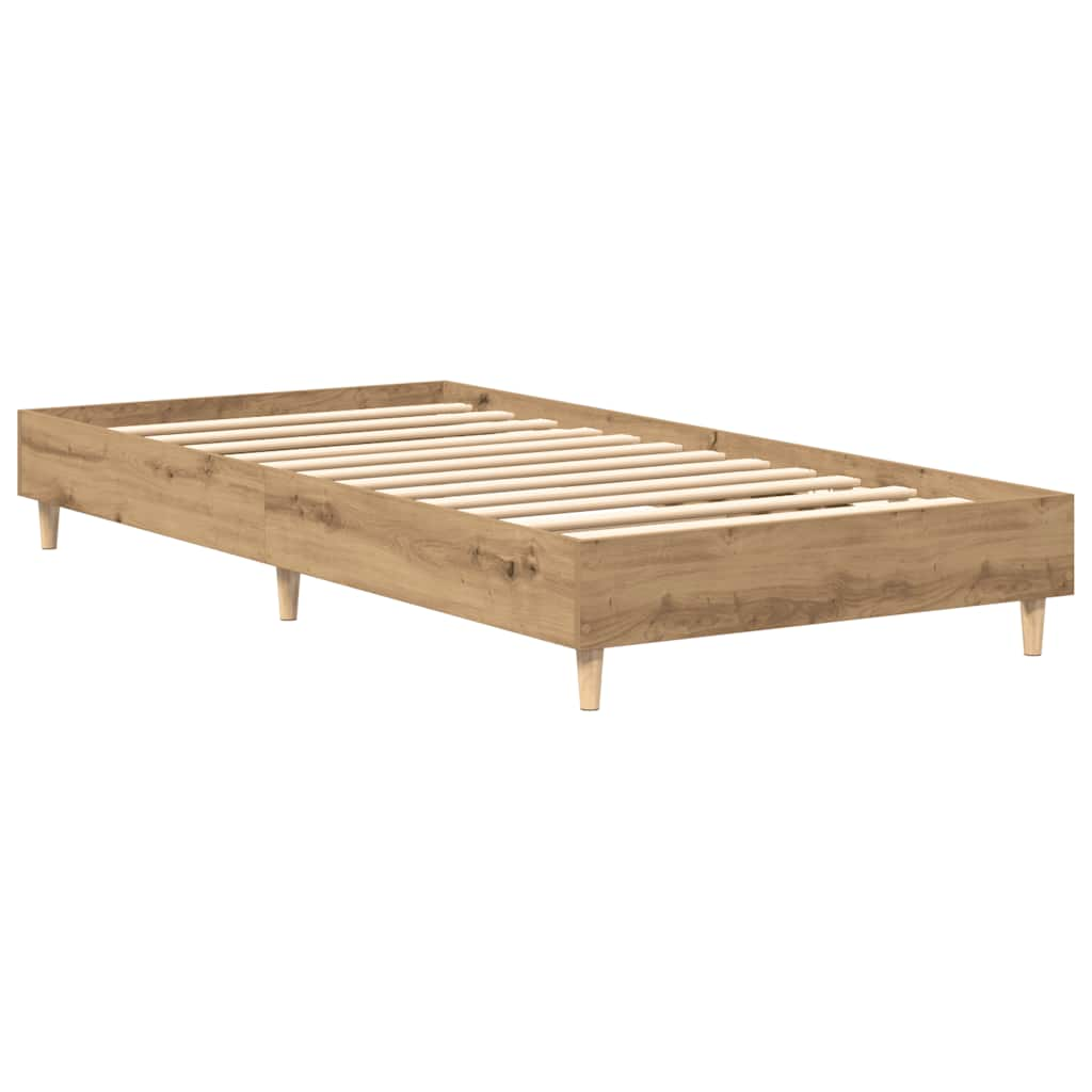 Bettgestell ohne Matratze Artisan-Eiche 90x190cm Holzwerkstoff