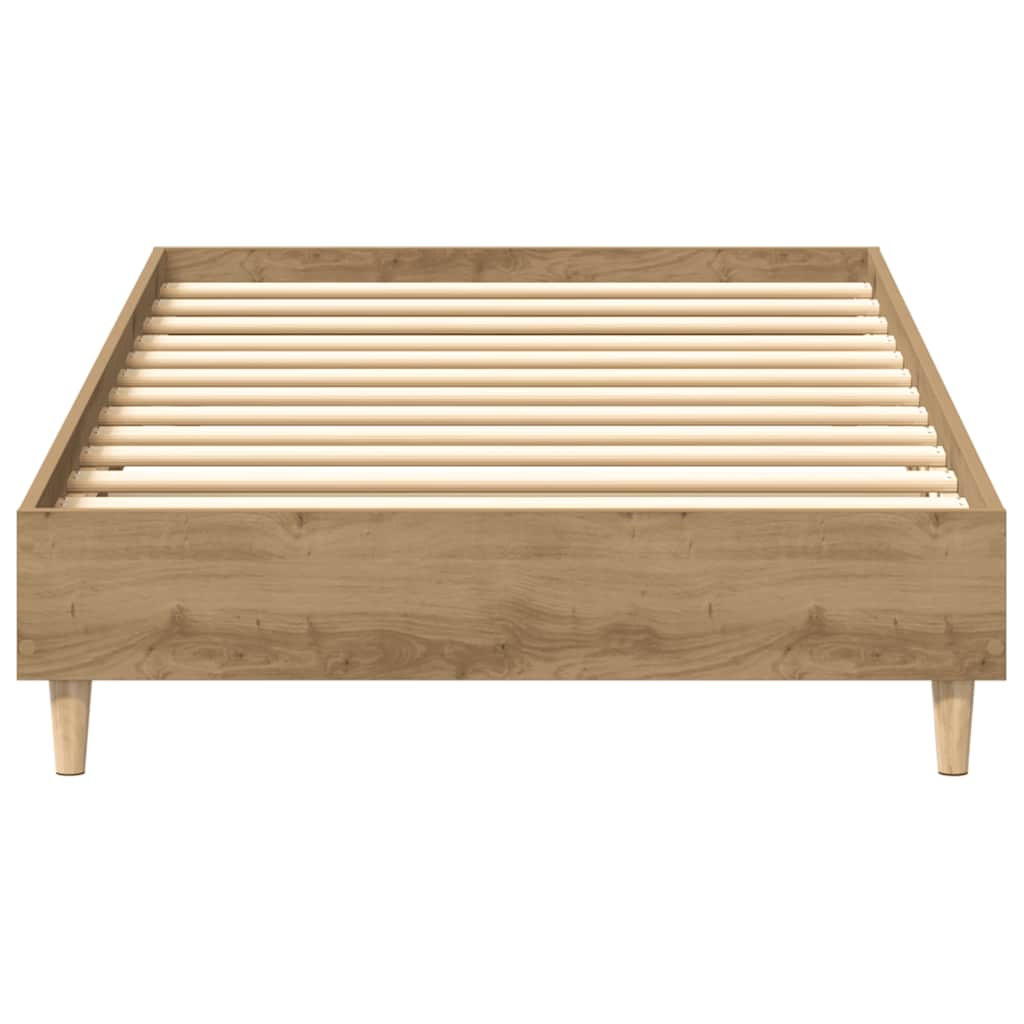 Bed frame without mattress Artisan oak 90x190cm wood material