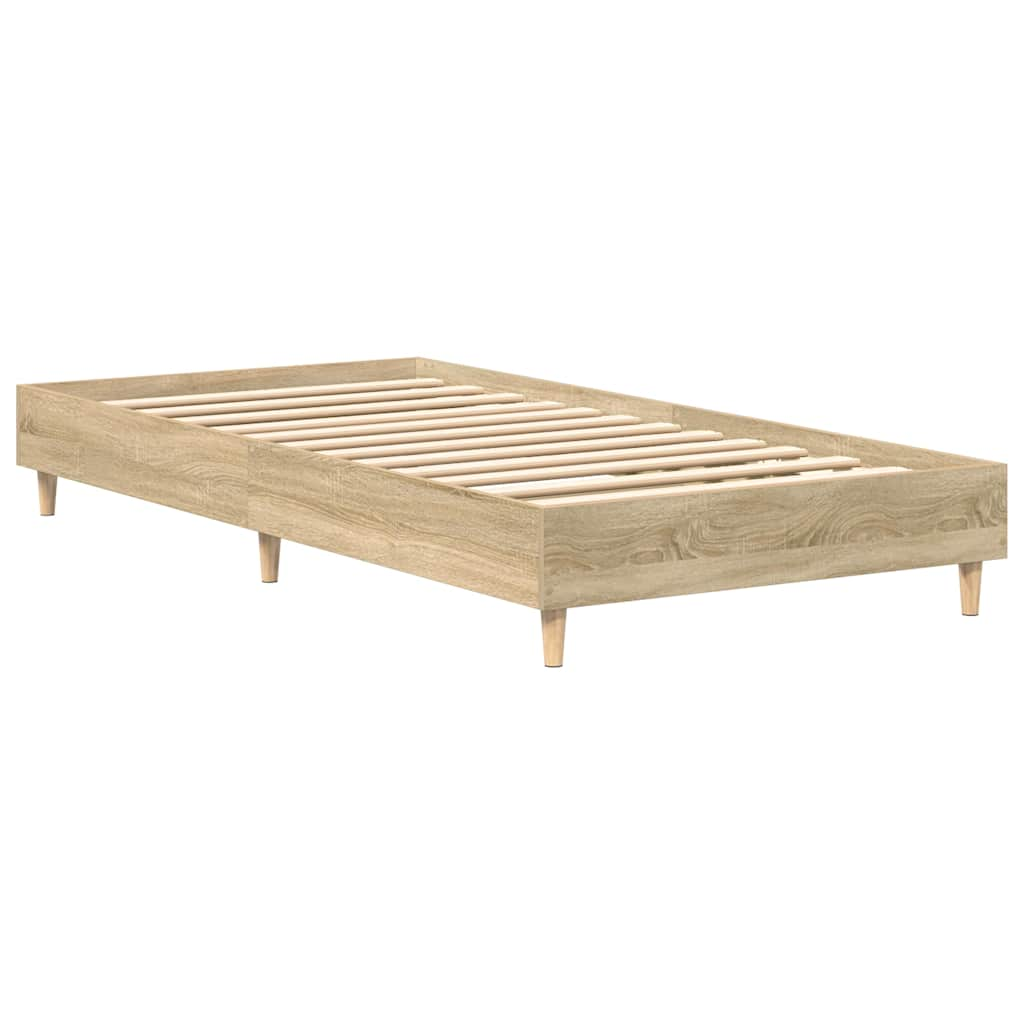 Bettgestell ohne Matratze Sonoma-Eiche 75x190 cm Holzwerkstoff