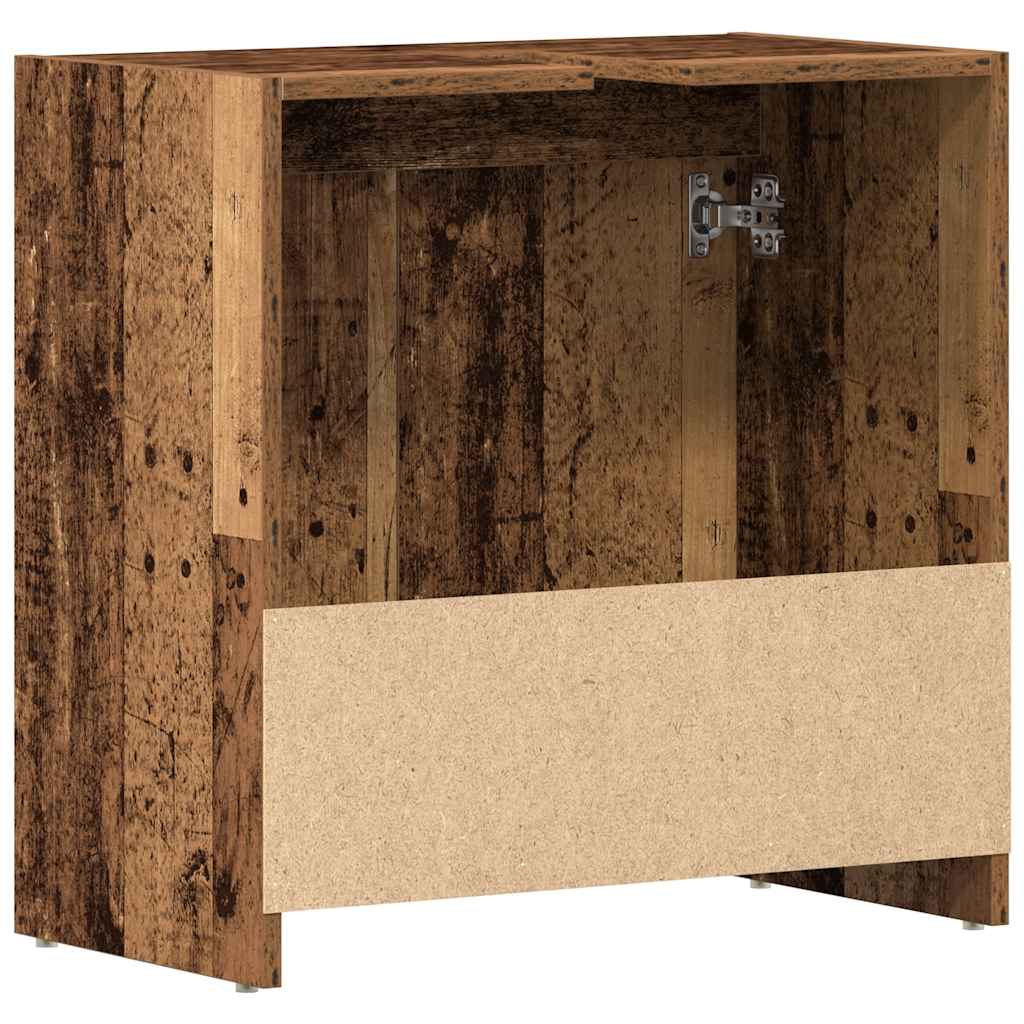 Waschbeckenunterschrank Altholz-Optik 60x33x60 cm Holzwerkstoff