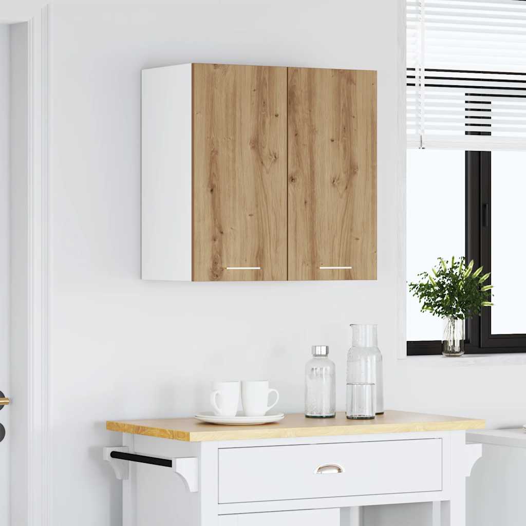 Kitchen wall cabinet Artisan oak 60x31x60 cm wood material