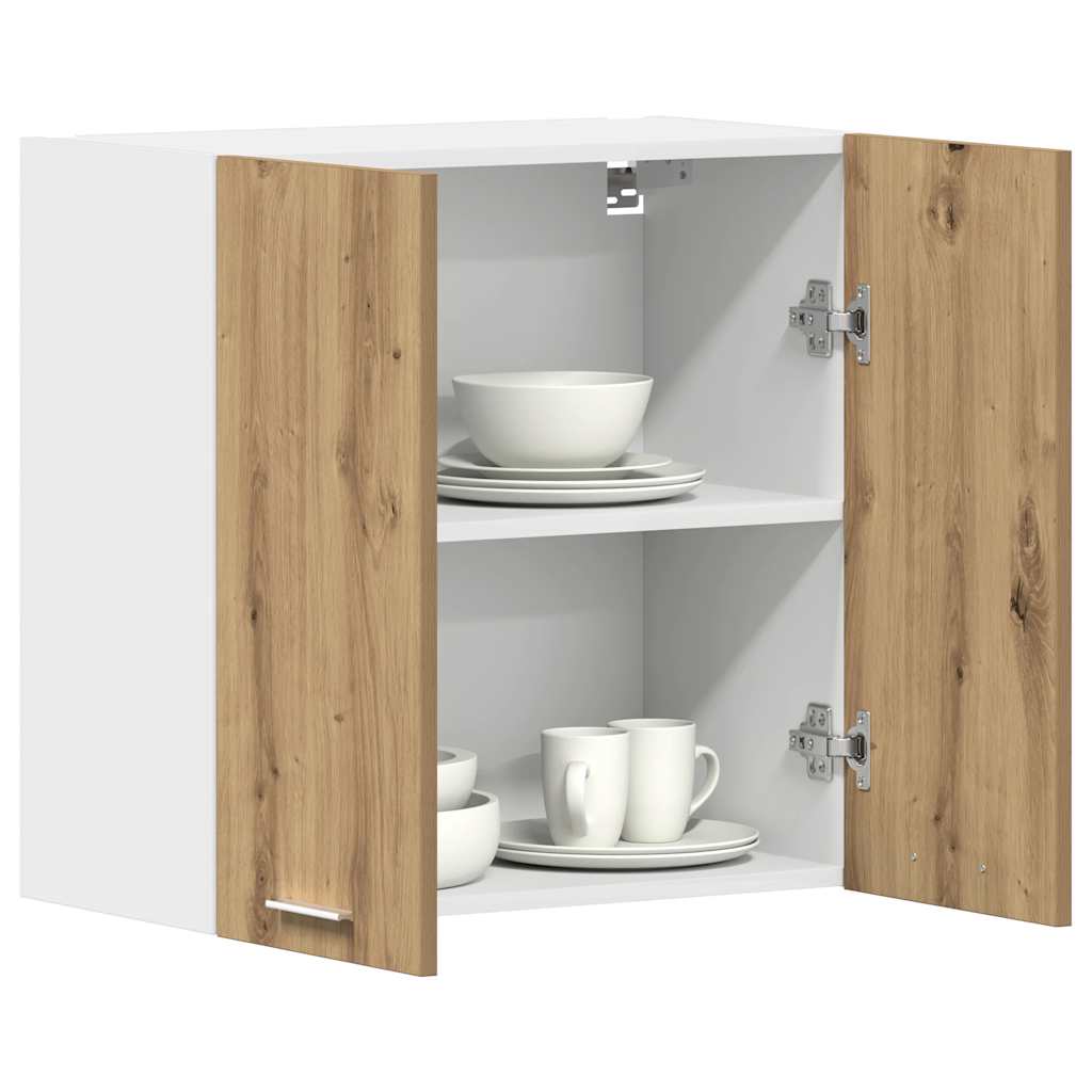 Kitchen wall cabinet Artisan oak 60x31x60 cm wood material