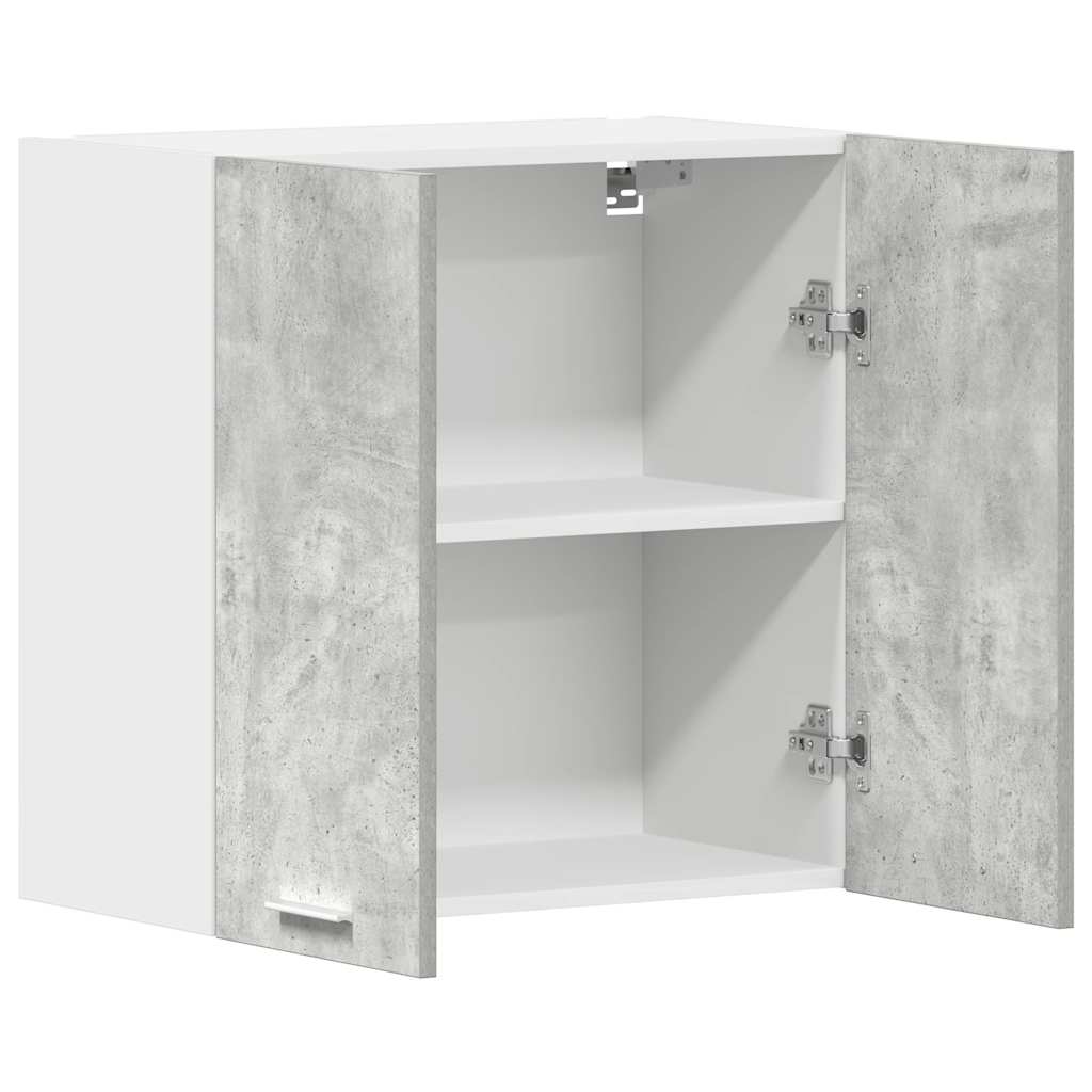 Kitchen wall cabinet concrete grey 60x31x60 cm wood material