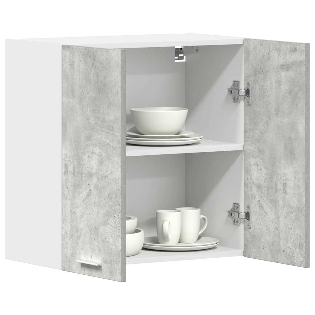 Kitchen wall cabinet concrete grey 60x31x60 cm wood material