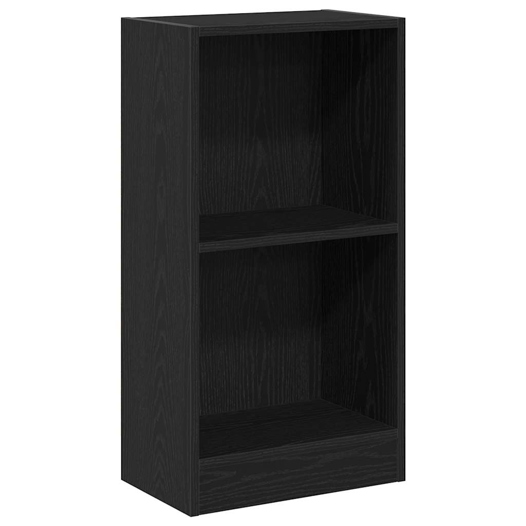 Bücherregal Schwarz Eichen-Optik 40x24x76 cm Holzwerkstoff