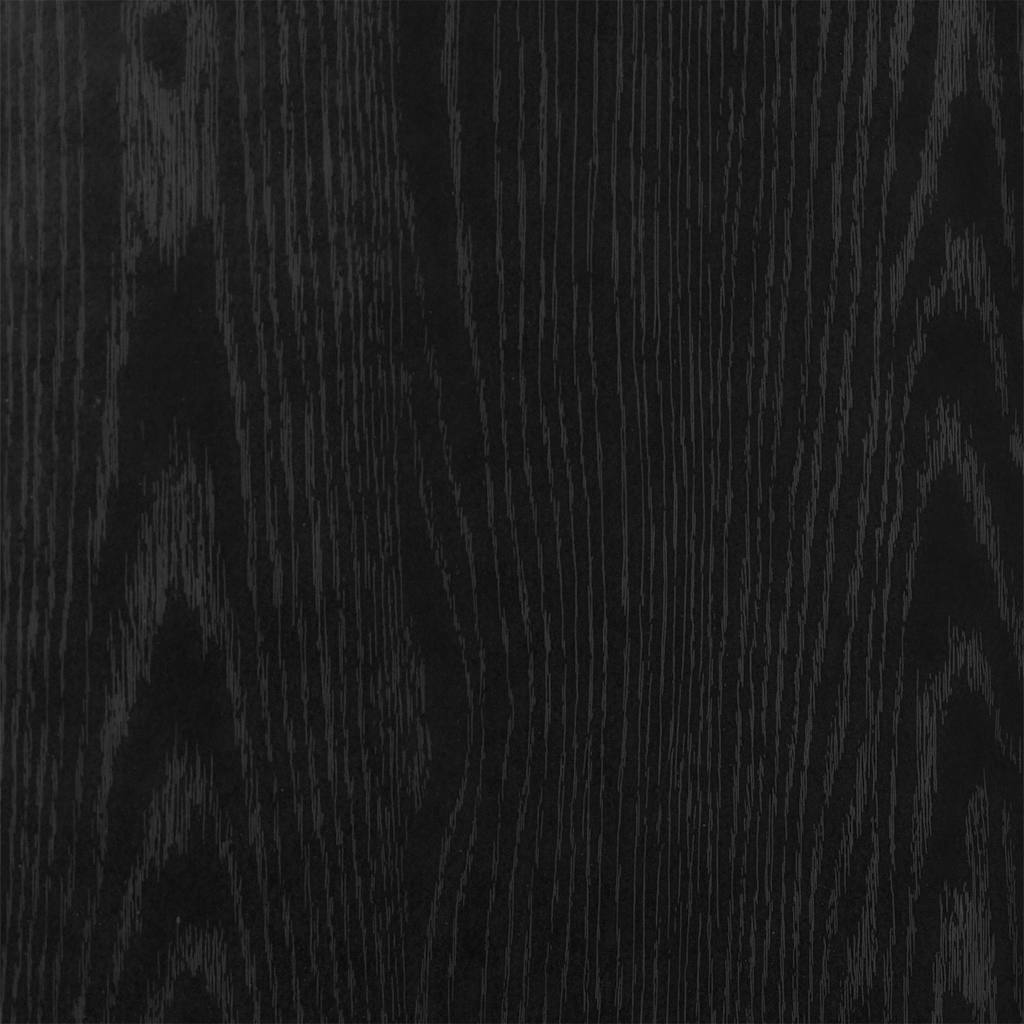 Badschrank Schwarz Eichen-Optik 32x25,5x190 cm Holzwerkstoff