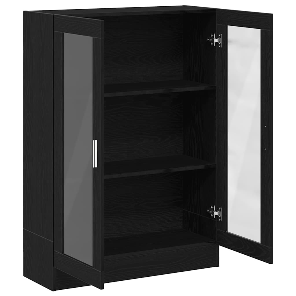 Bookcase Black Oak Look 82.5x30.5x115 cm