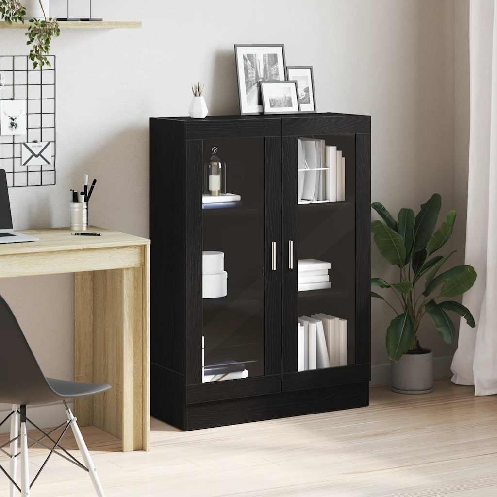 Bookcase Black Oak Look 82.5x30.5x115 cm