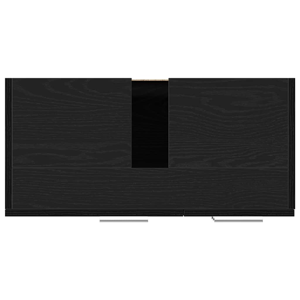 Washbasin Cabinet Black Oak Look 63x30x54 cm