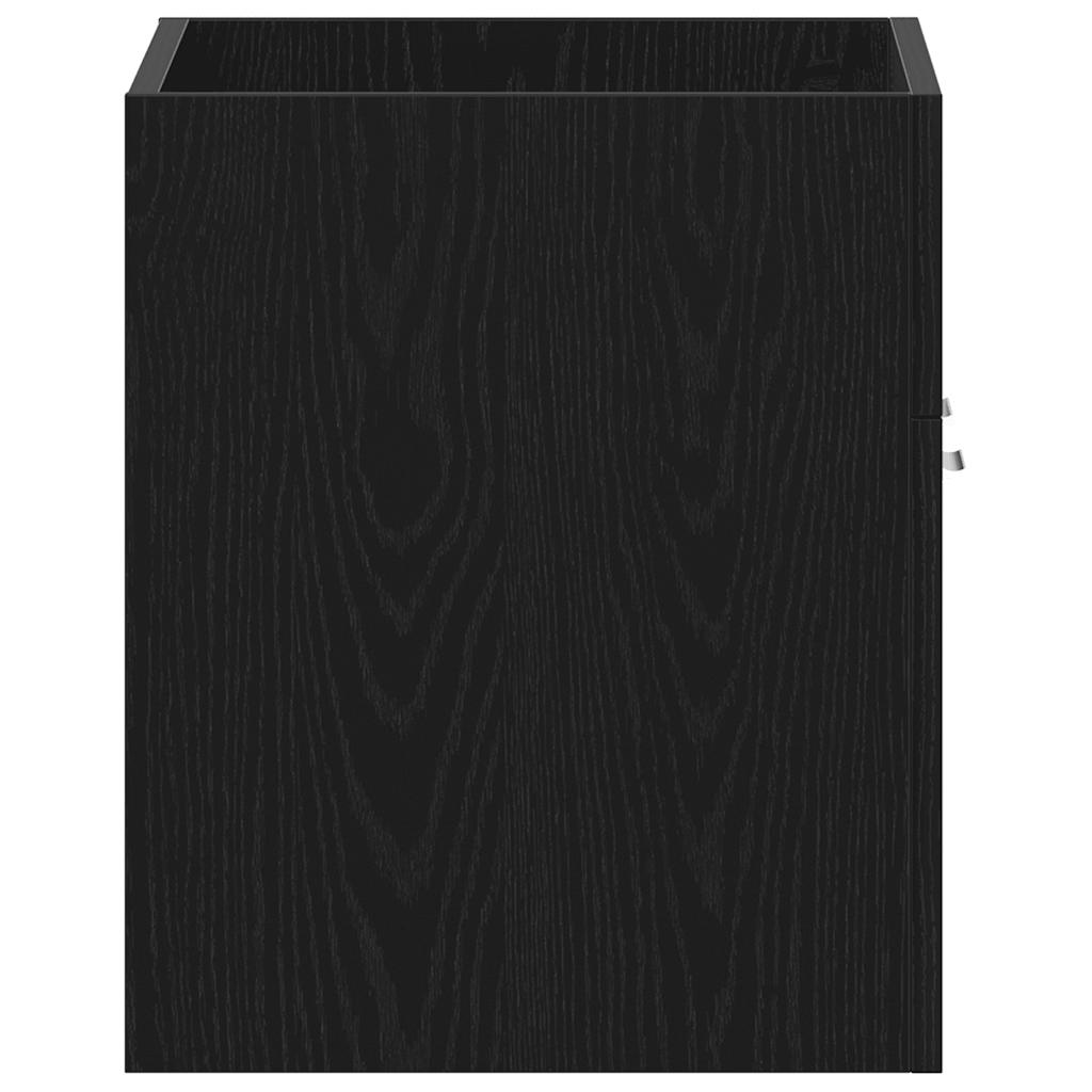 Washbasin Cabinet Black Oak Look 60x38.5x46 cm