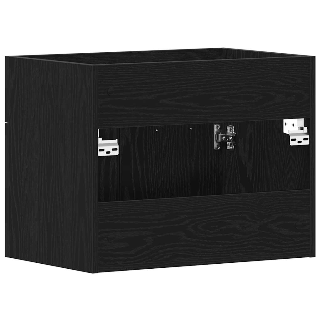 Washbasin Cabinet Black Oak Look 60x38.5x46 cm