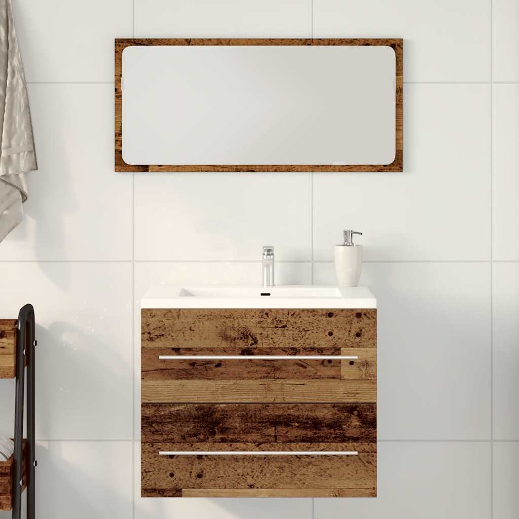 washbasin base cabinet old wood look 60x38.5x48 cm