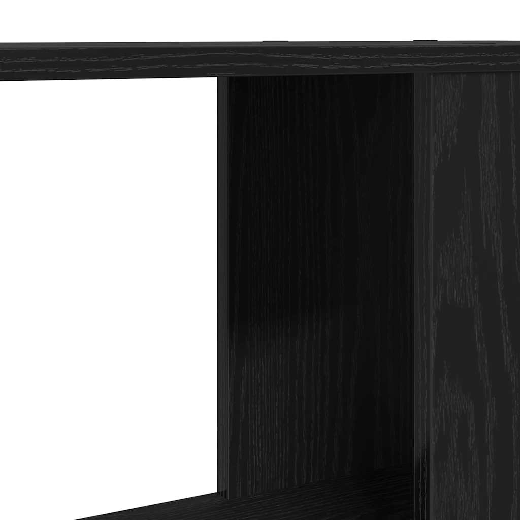 Bookshelf/Room Divider Black Oak Look 60x24x186 cm