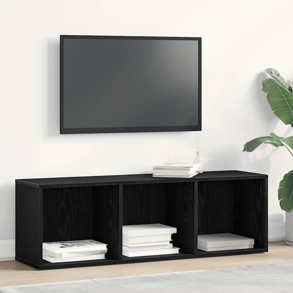 Bookshelf Black Oak Look 36x30x114 cm Wood Material