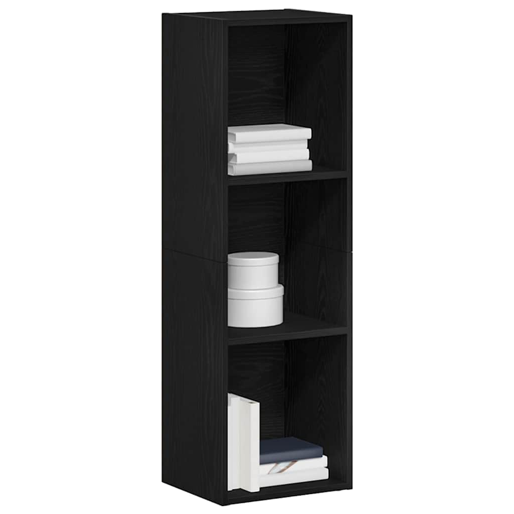 Bookshelf Black Oak Look 36x30x114 cm Wood Material