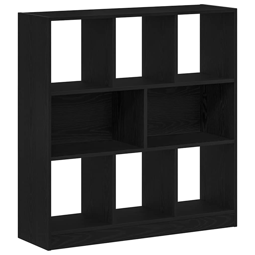 Bookshelf Black Oak Look 97.5x29.5x100 cm Wood Material