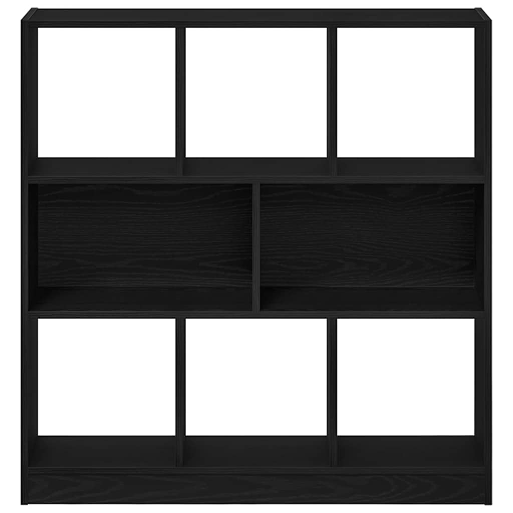 Bookshelf Black Oak Look 97.5x29.5x100 cm Wood Material