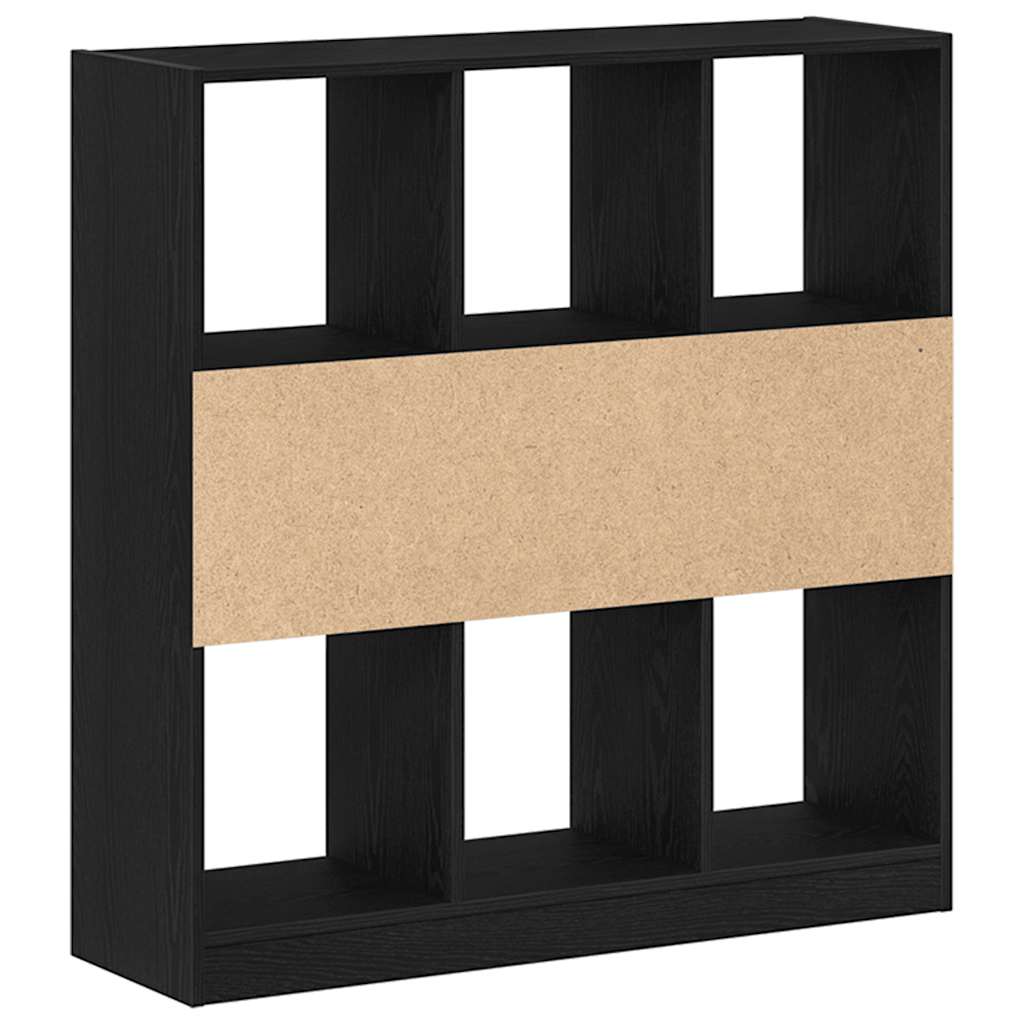 Bookshelf Black Oak Look 97.5x29.5x100 cm Wood Material